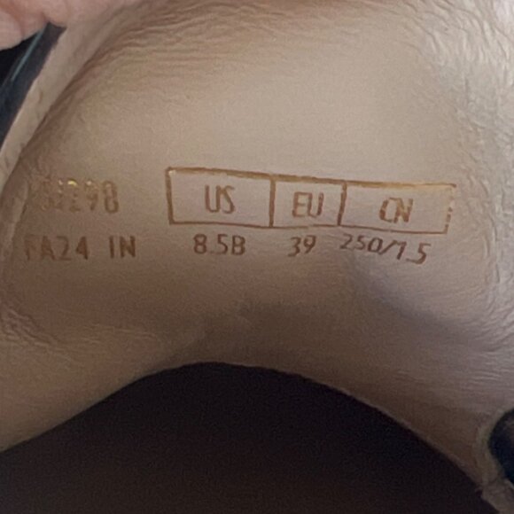 Stuart Weitzman Soho Derby Lug Sole Leather Chunky Heel Loafers Women Size 39 - Picture 11 of 11